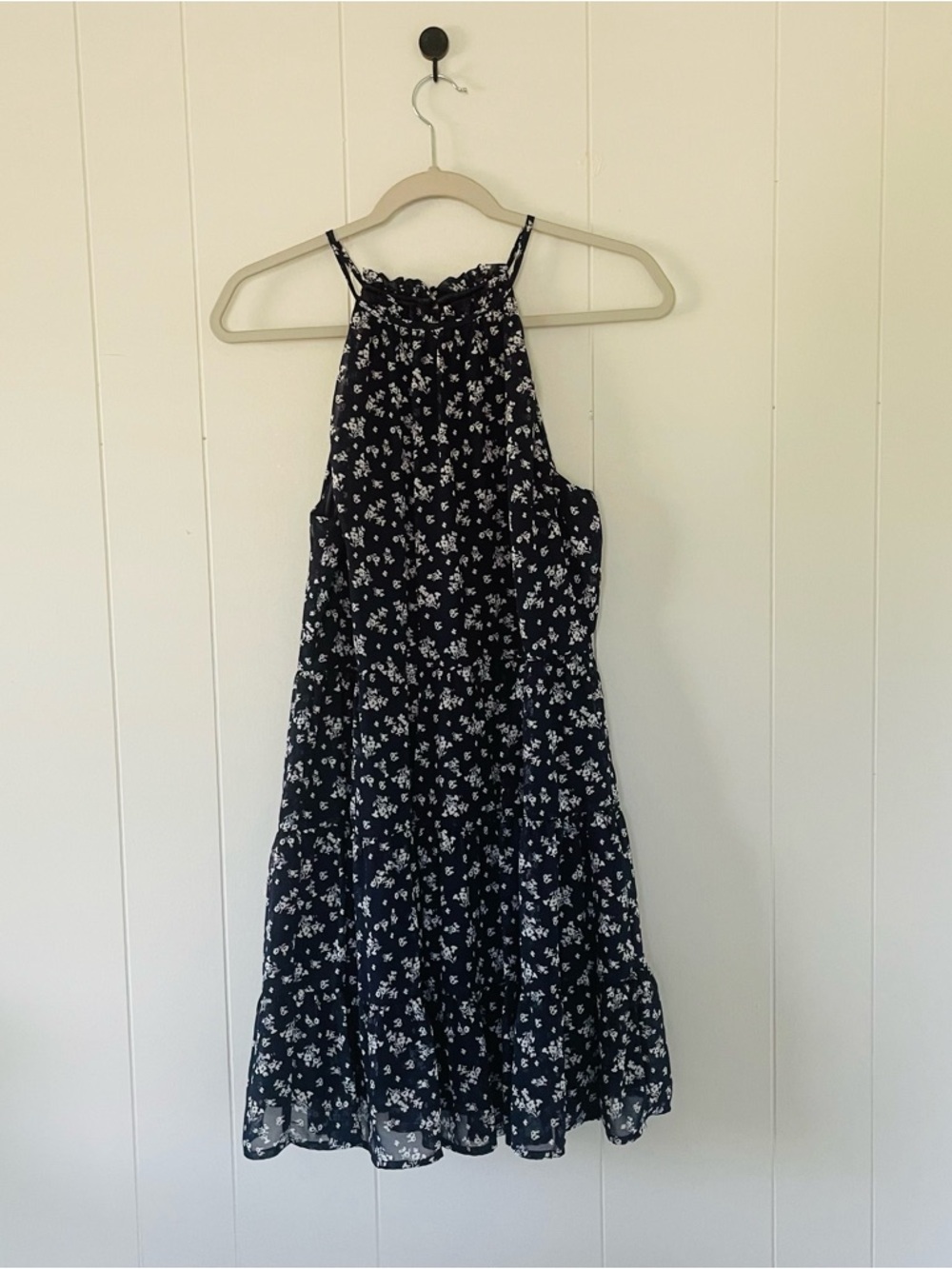 Trixxi Navy Blue Floral Mini Dress